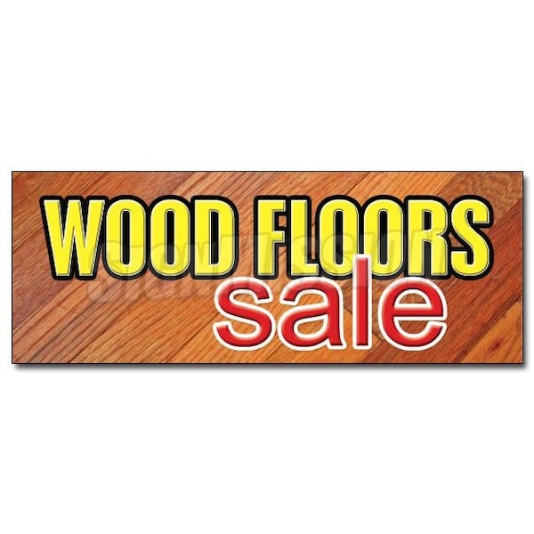 Safety Sign, 48 in Height, Vinyl, 18 in Length, Wood Floors Sale